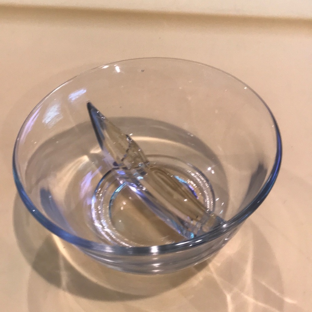 Bowl Divided Dish Clear Snack Nut Bowl Glass 5"